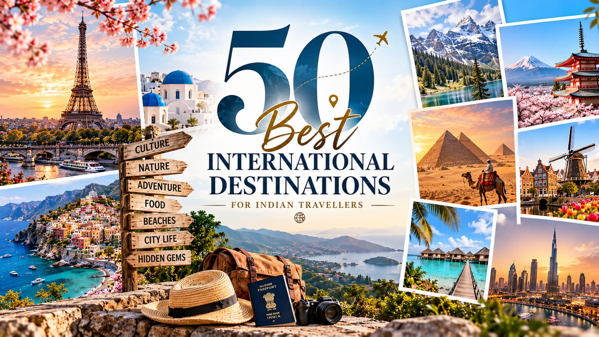 50 Best International Destinations for Indian Travellers