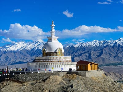 Evening at Shanti Stupa